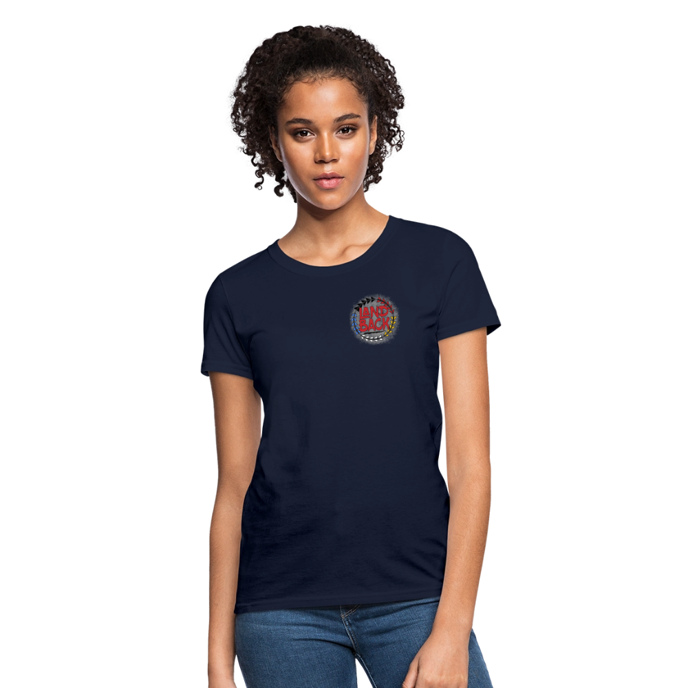 Land Back Women's T-Shirt - navy