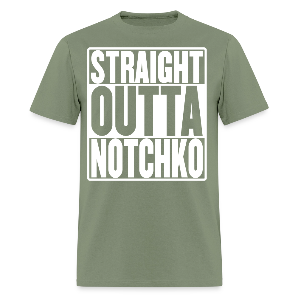 Straight Outta Notchko Men's T-Shirt - military green