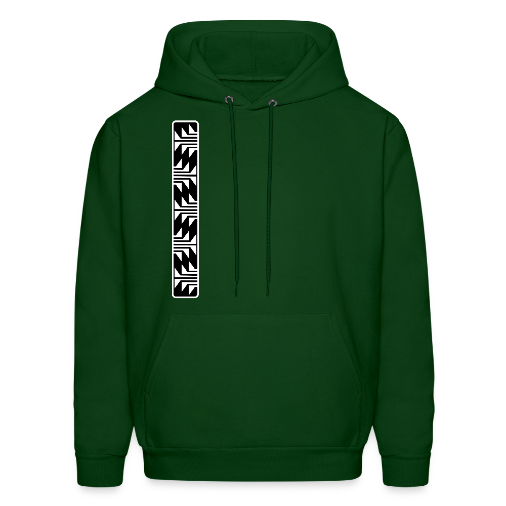 Frog Foot Panel Hoodie - forest green