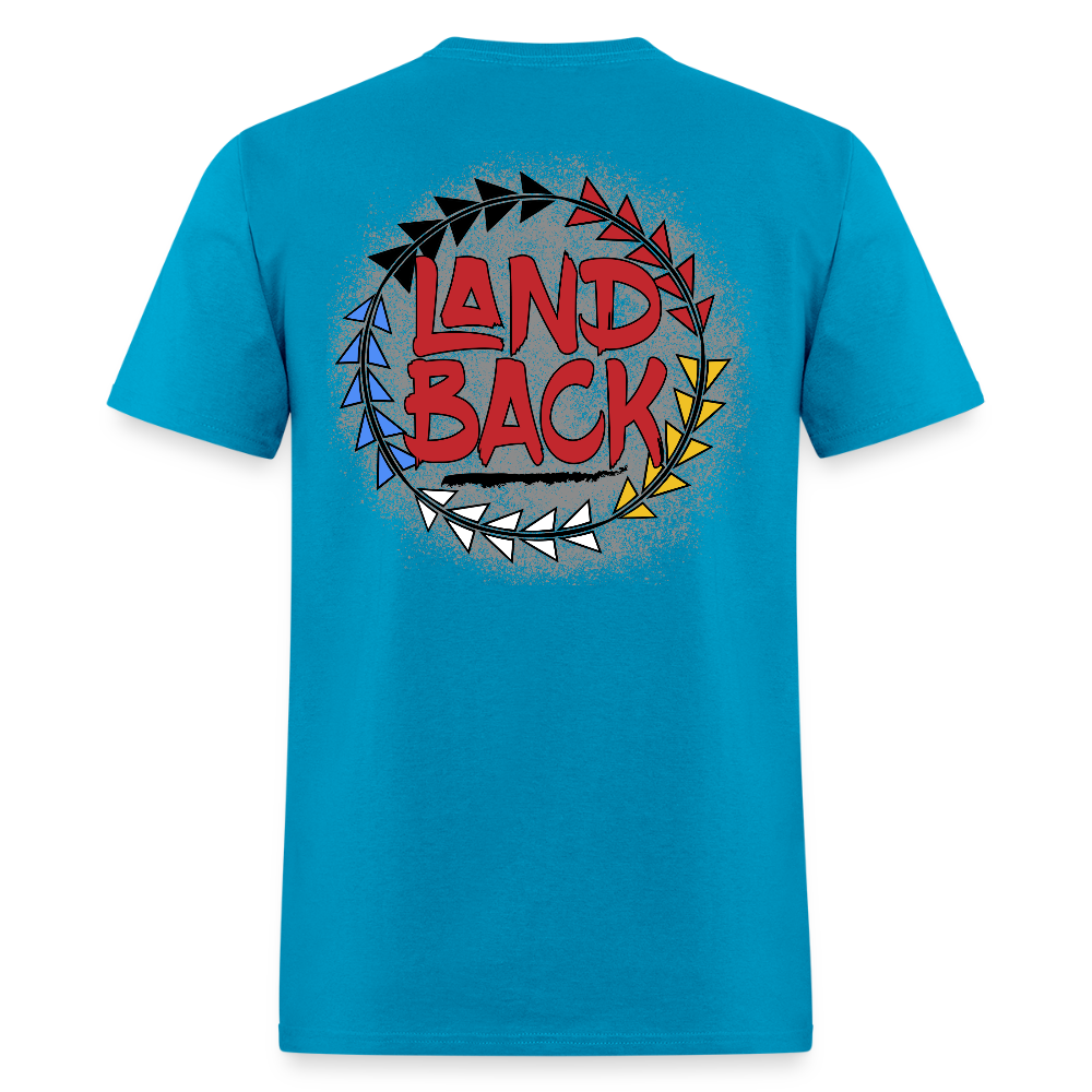 Land Back T-Shirt - turquoise