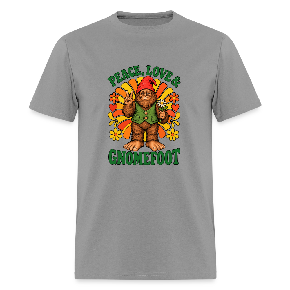 Peace Love and Gnomefoot Men's T-Shirt - rock