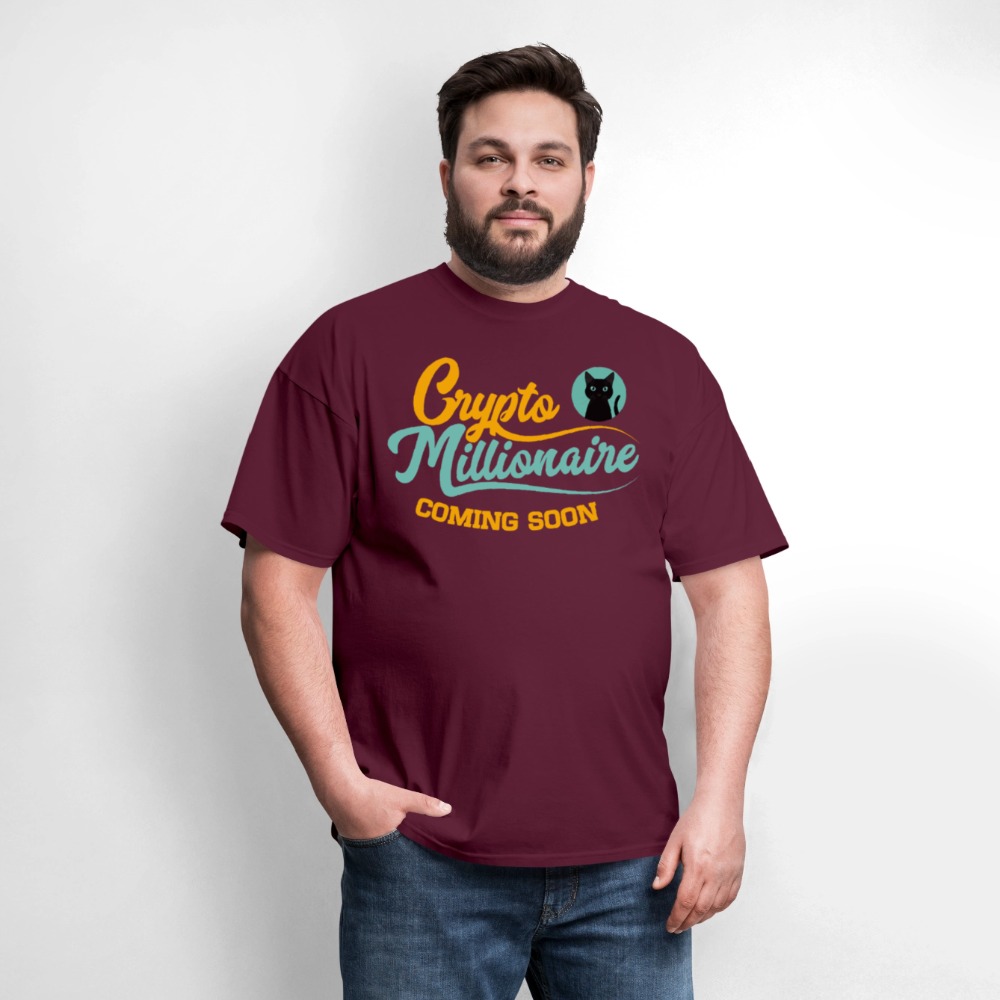 Crypto Millionaire Coming Soon Nacho - burgundy