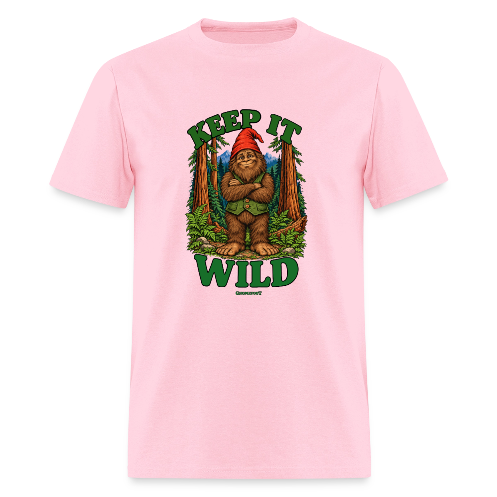 Keep It Wild Gnomefoot Men's T-Shirt - pink