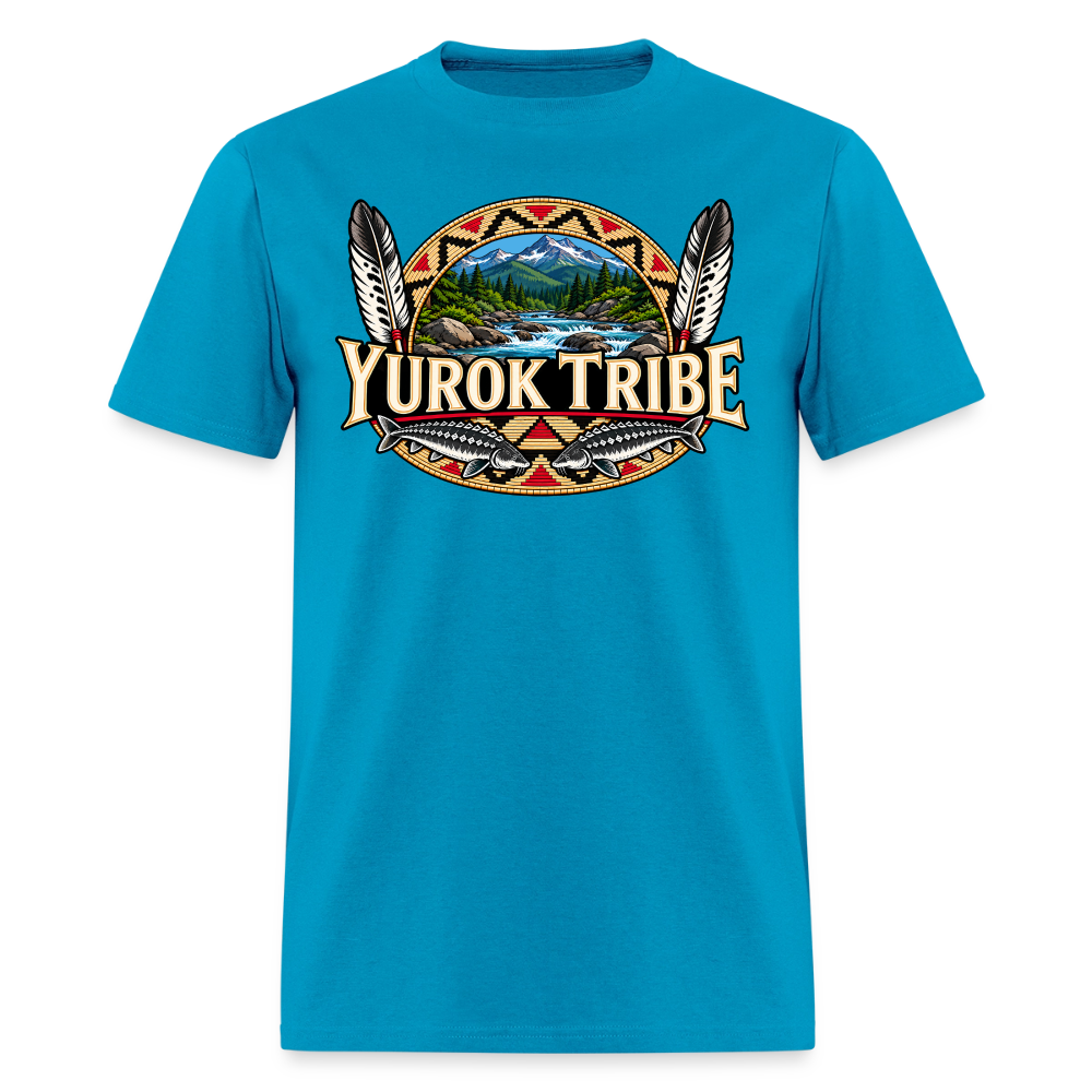 Yurok Tribe Sturgeon Men's T-Shirt - turquoise