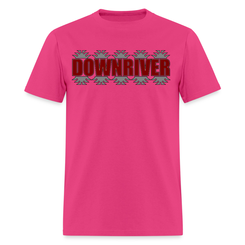 Downriver Frogs Foot Men's T-Shirt - fuchsia