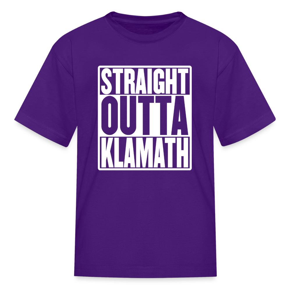 Straight Outta Klamath Kids' T-Shirt - purple