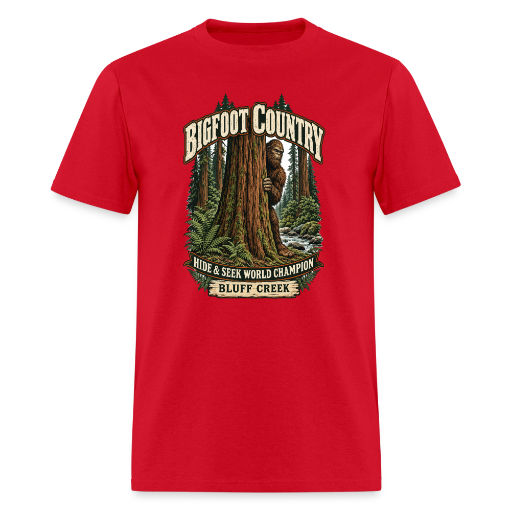 Bigfoot Country Hide & Seek World Champ Bluff Creek - red
