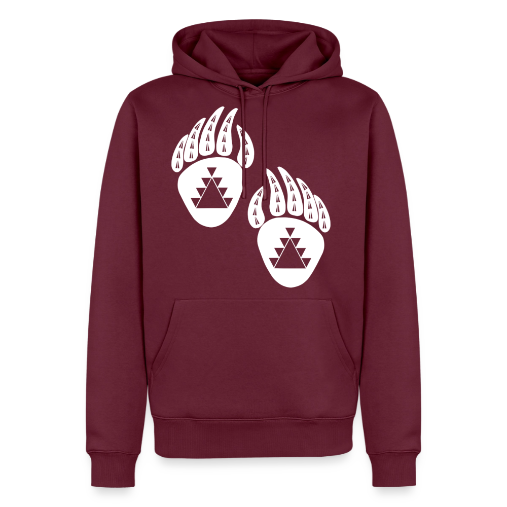 Bear Claws Men’s Premium Hoodie - burgundy