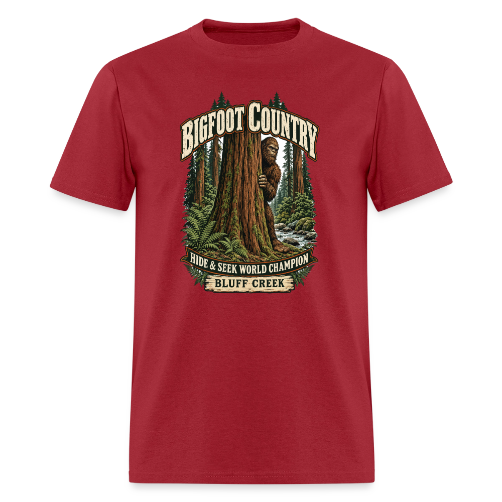 Bigfoot Country Hide & Seek World Champ Bluff Creek - true red