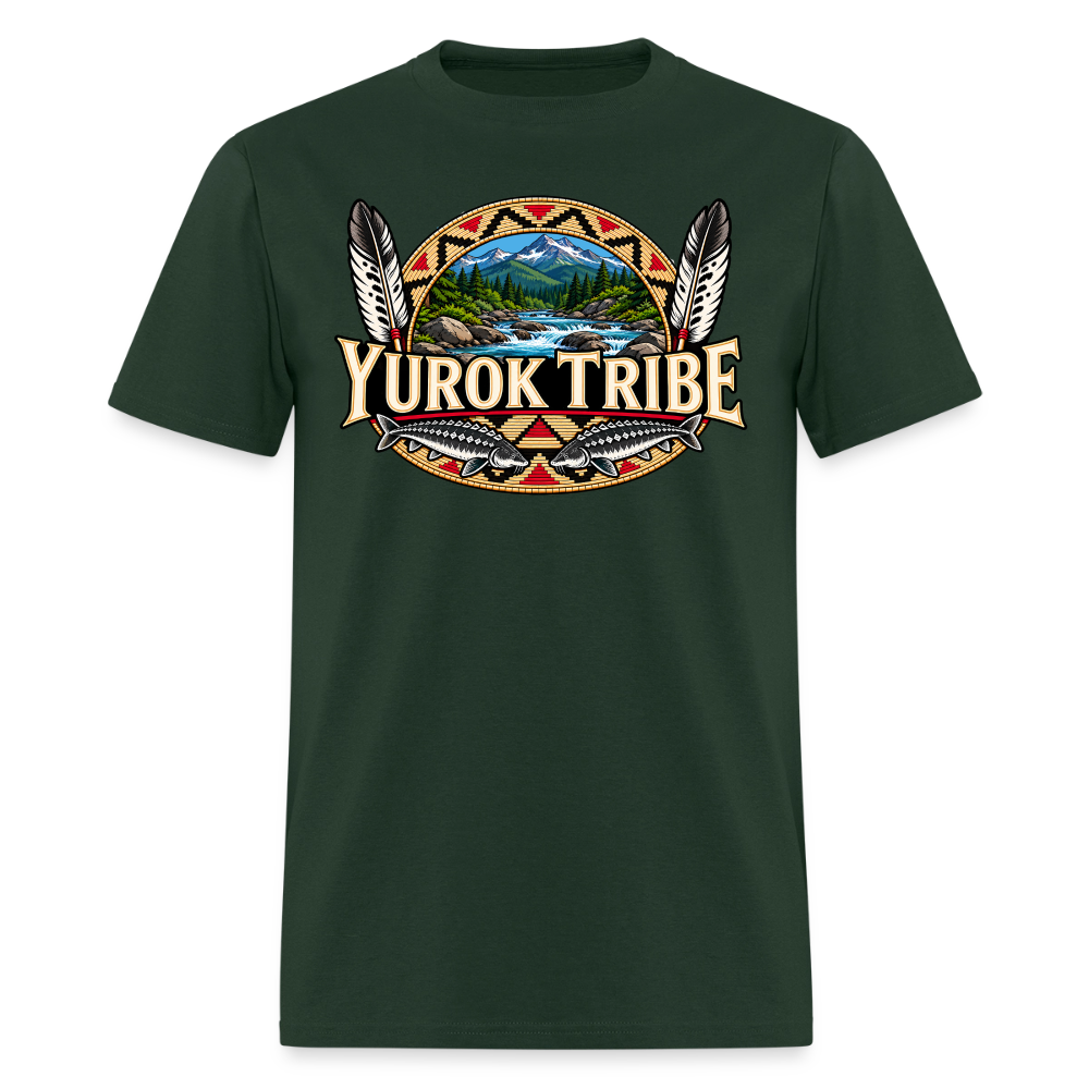 Yurok Tribe Sturgeon Men's T-Shirt - forest green
