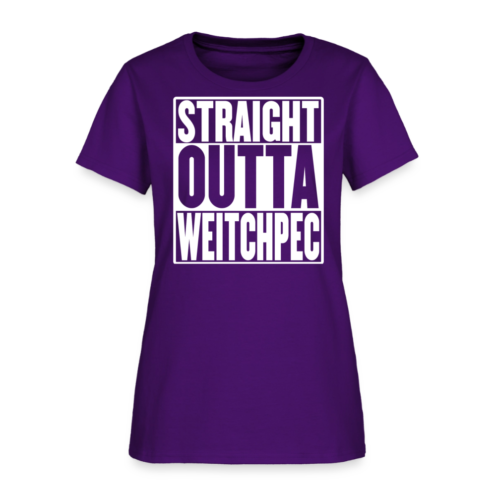 Straight Outta Weitchpec Women’s T-Shirt - purple