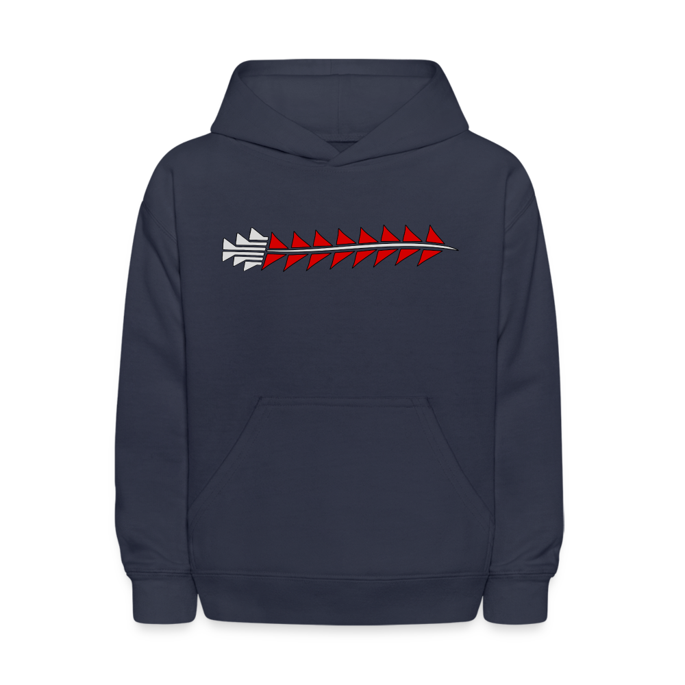 Red Sturgeon Kids' Hoodie - navy