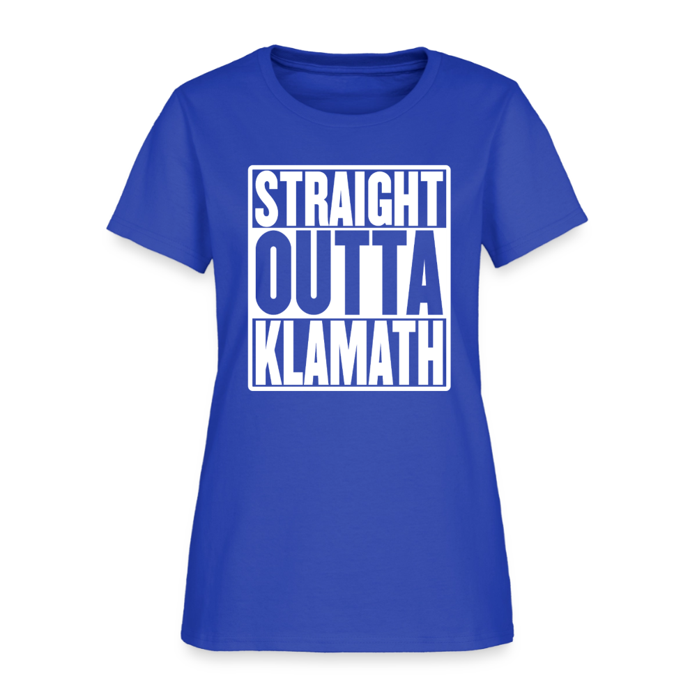 Straight Outta Klamath Women's T-Shirt - royal blue