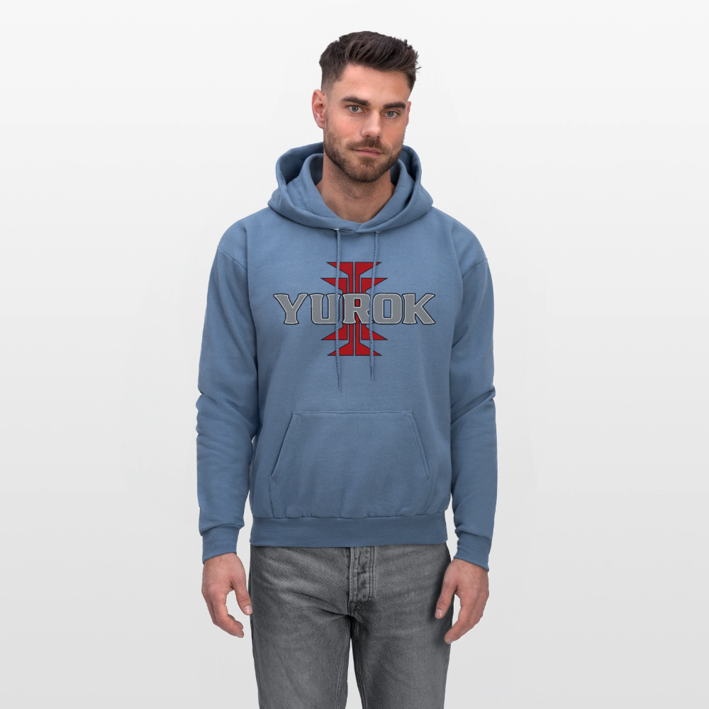 Yurok Frog Foot Men's Hoodie - denim blue