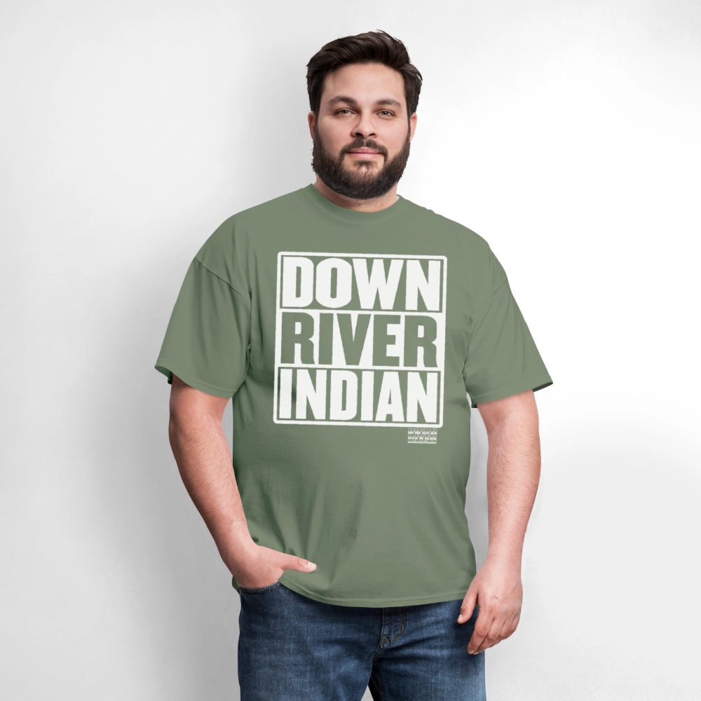 Down River Indian Tee - military green
