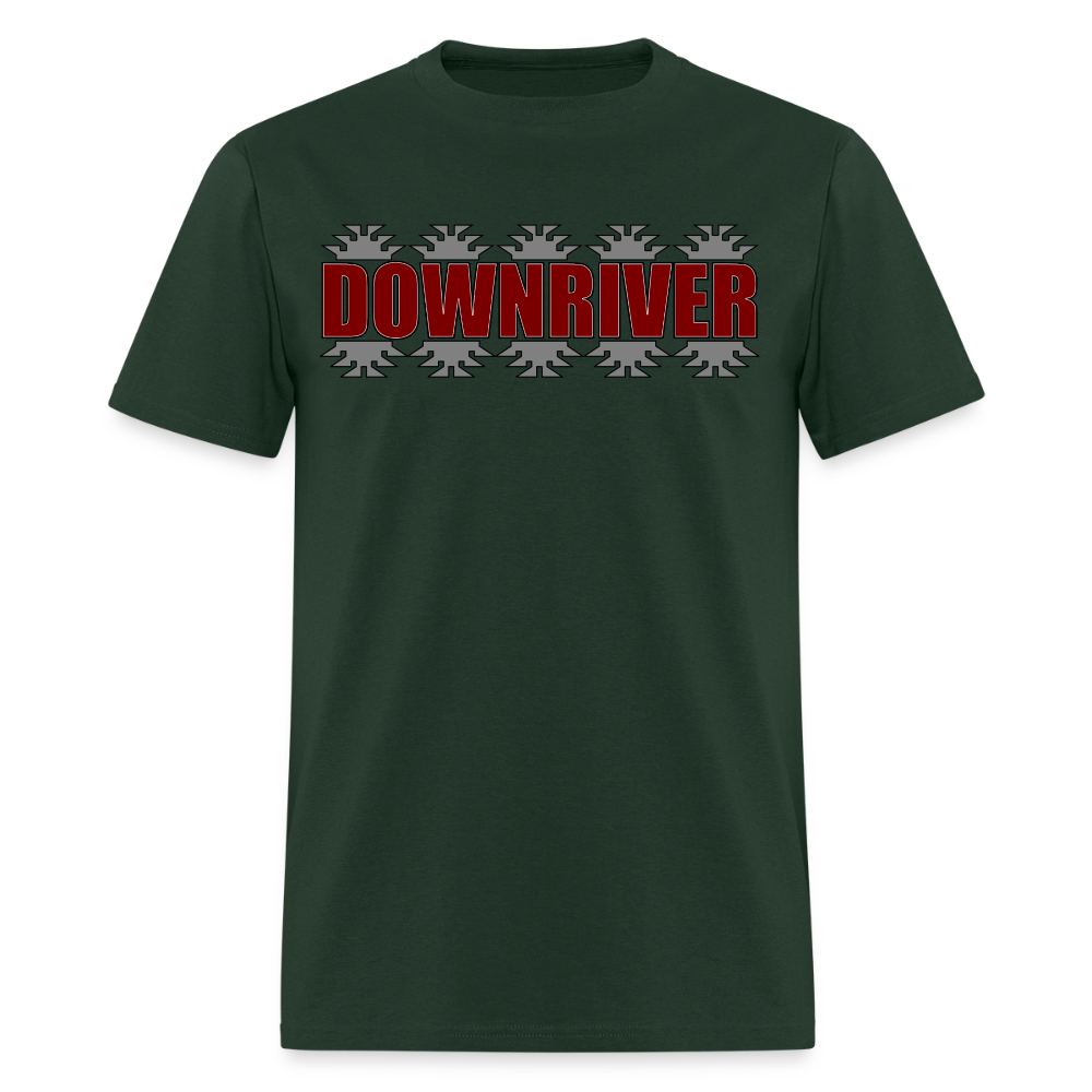 Downriver Frogs Foot Men's T-Shirt - forest green