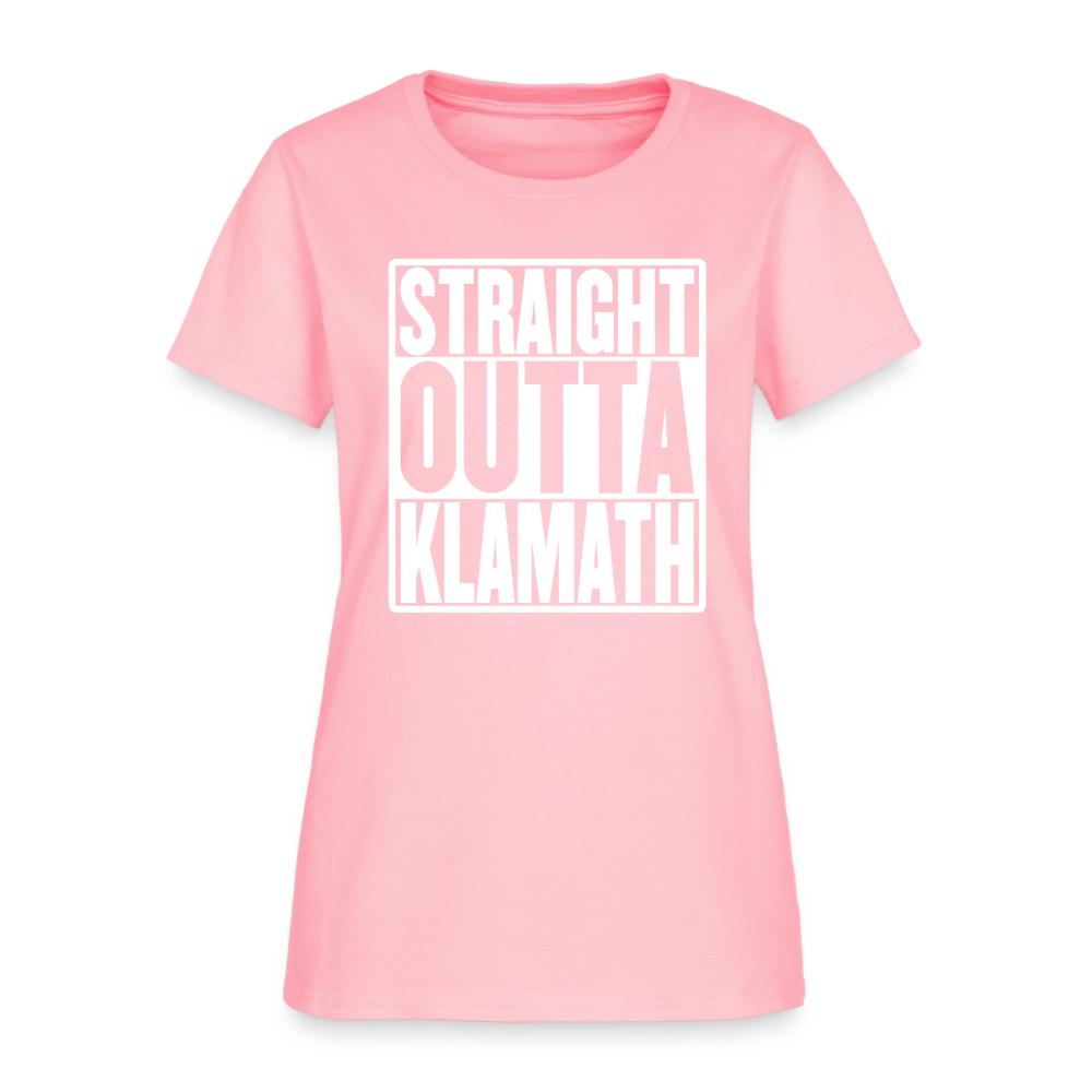 Straight Outta Klamath Women's T-Shirt - pink