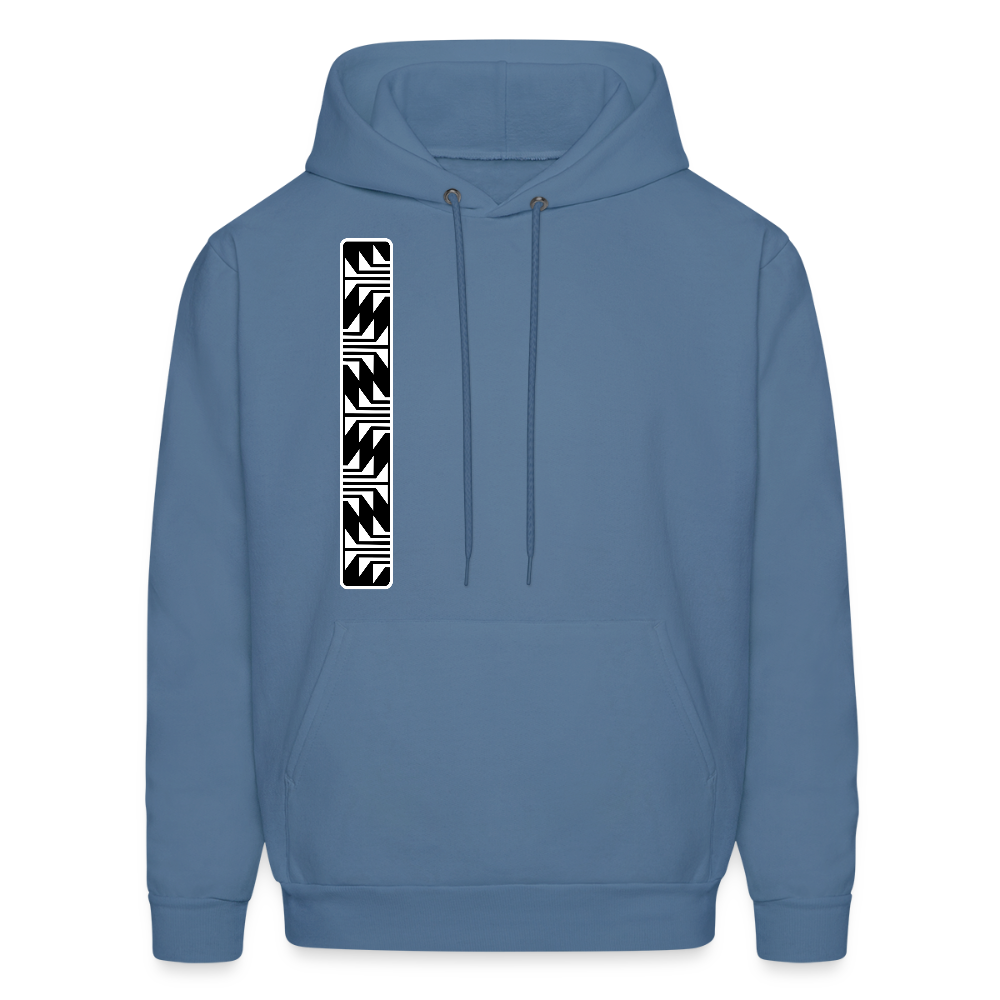 Frog Foot Panel Hoodie - denim blue
