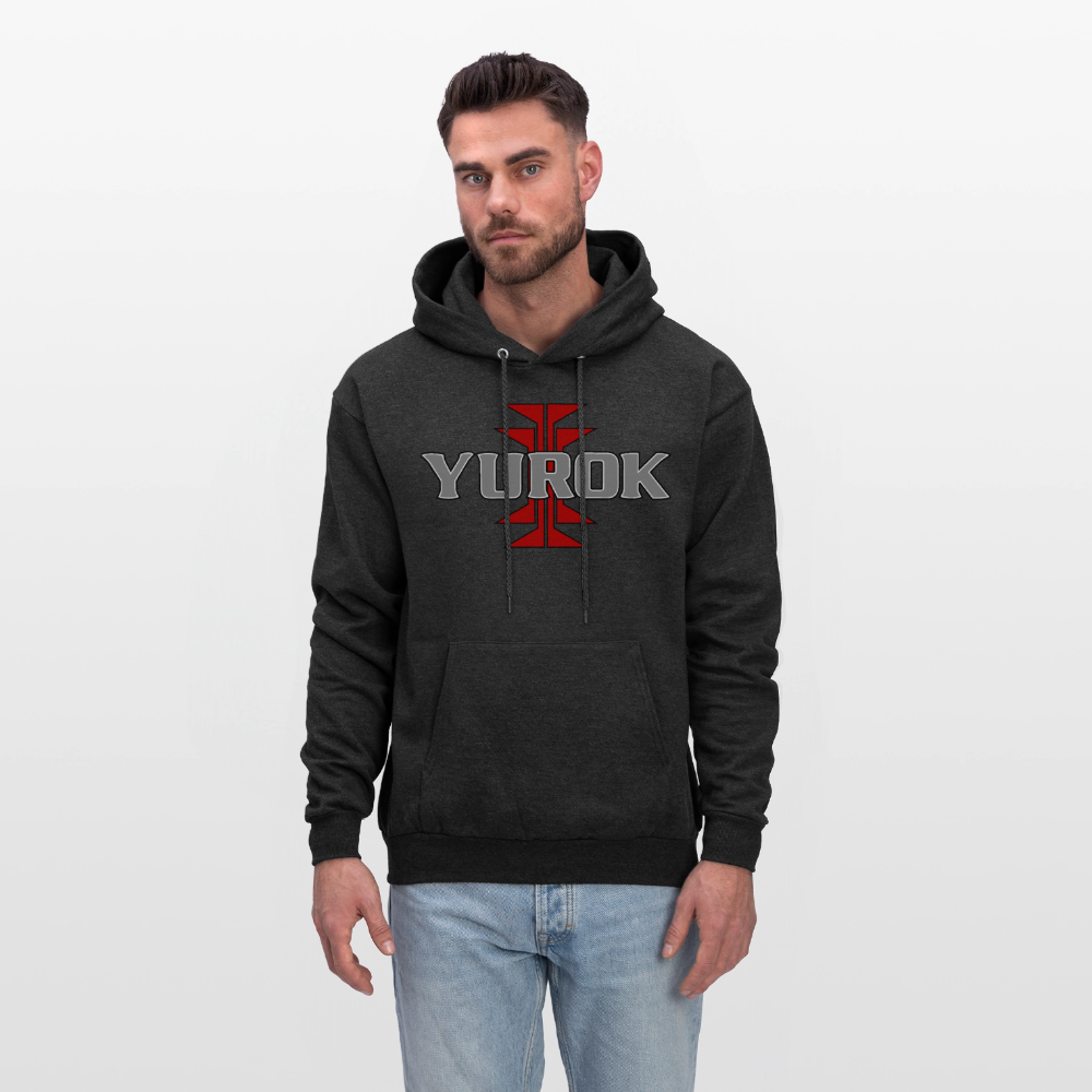Yurok Frog Foot Men's Hoodie - charcoal grey