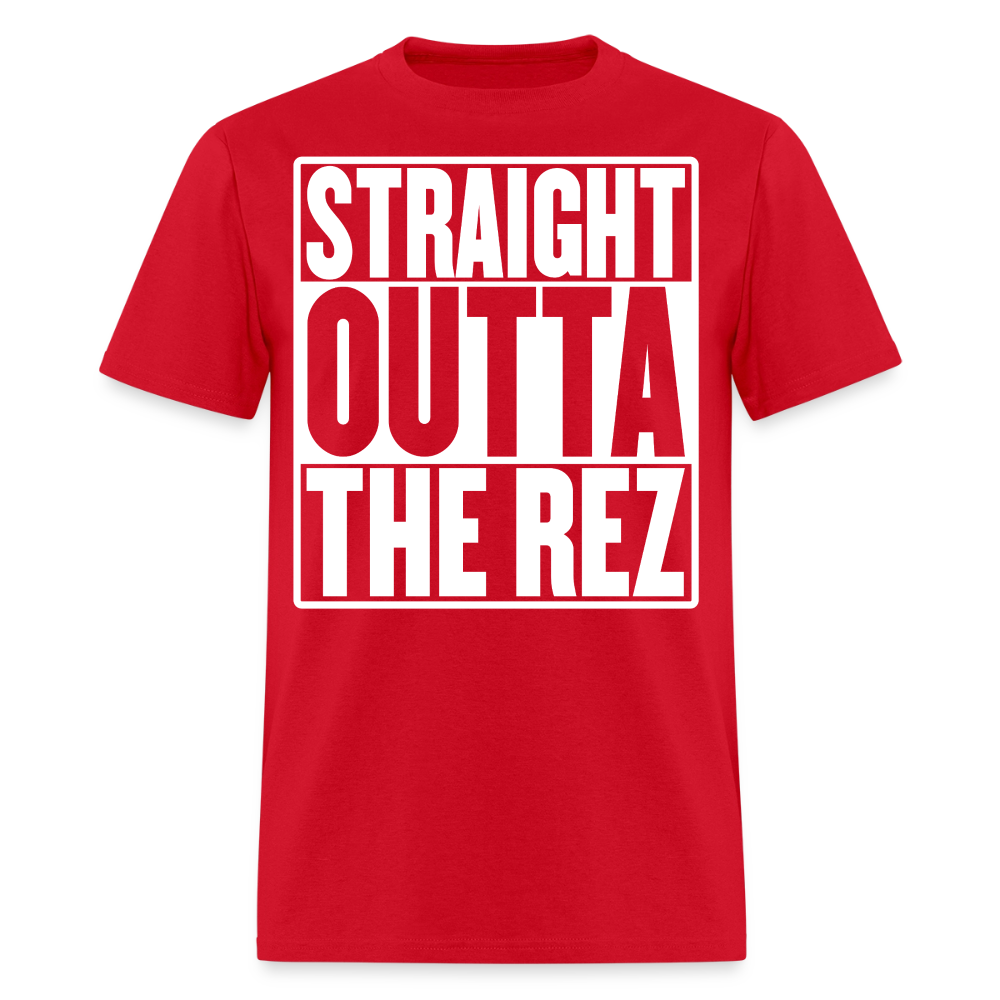 Straight Outta The Rez T-Shirt - red