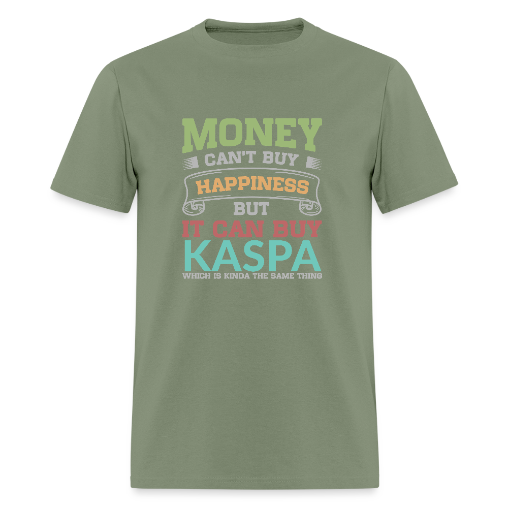 Money Can’t Buy Happiness Kaspa Shirt - military green