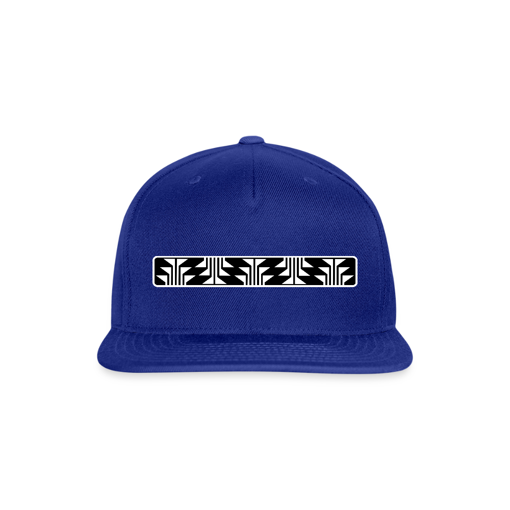 Frog Foot Panel Snapback Baseball Cap - royal blue