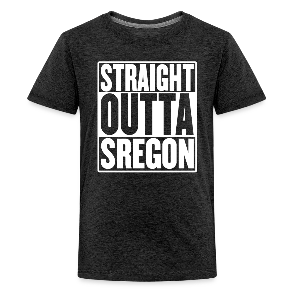 Straight Outta Sregon Kids' Premium T-Shirt - charcoal grey