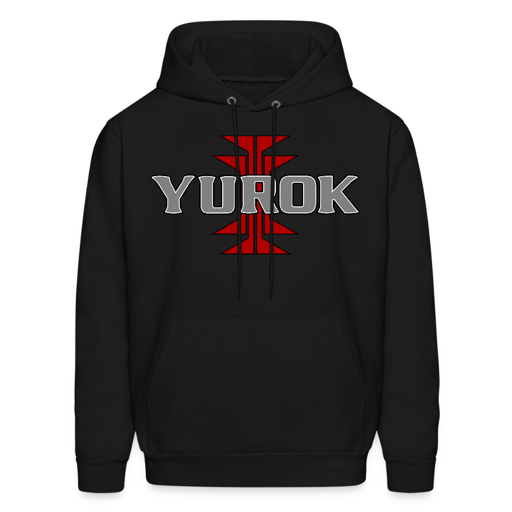 Yurok Frog Foot Men's Hoodie - black