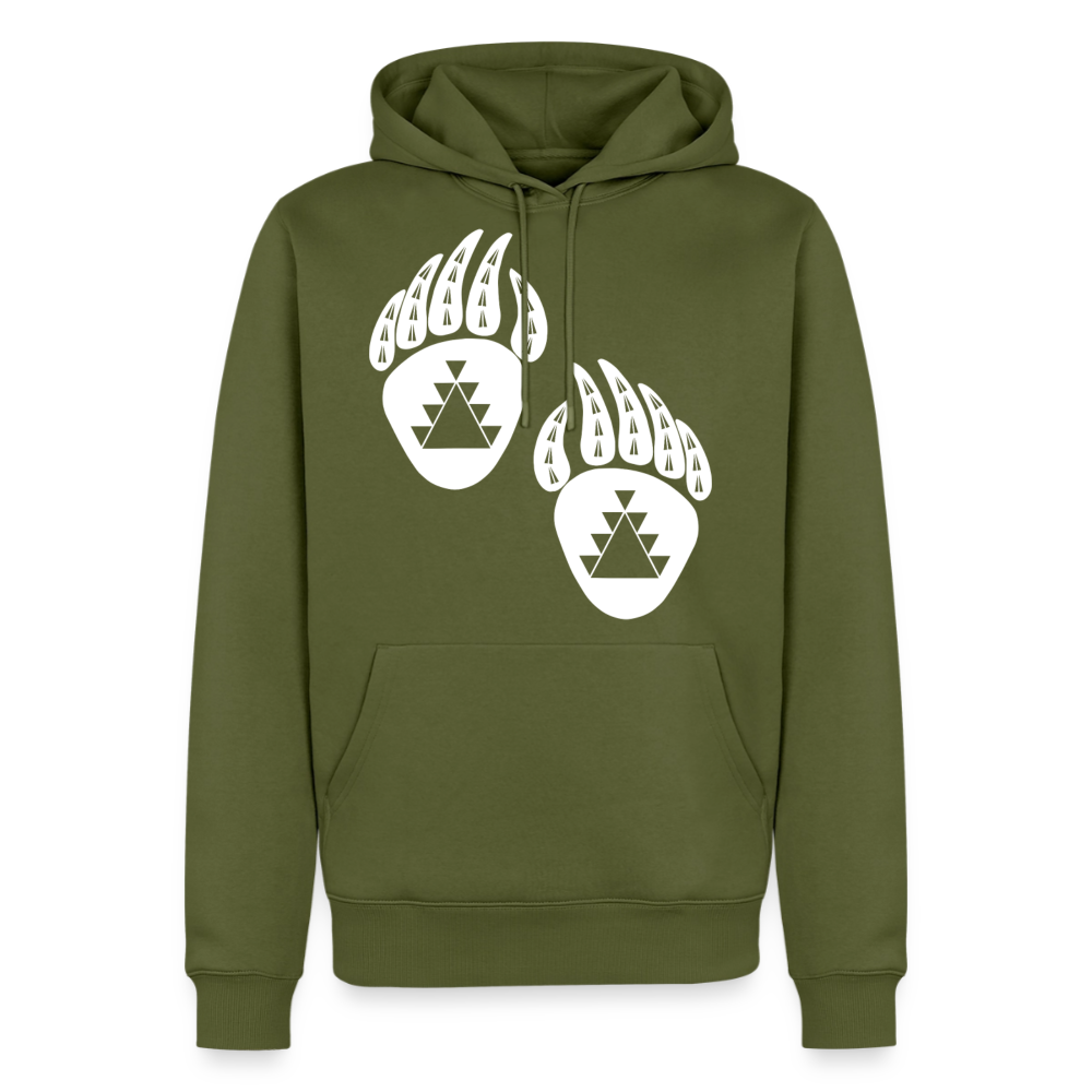 Bear Claws Men’s Premium Hoodie - khaki green 