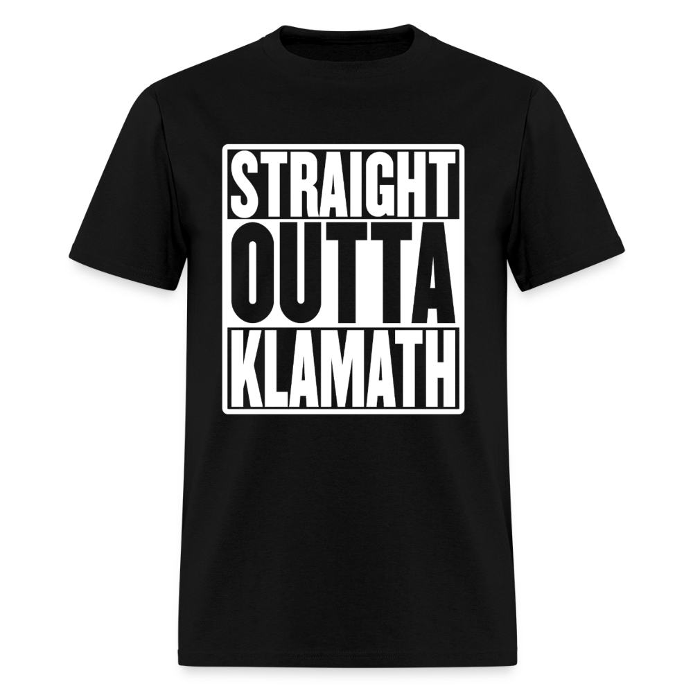 Straight Outta Klamath Men's T-Shirt - black