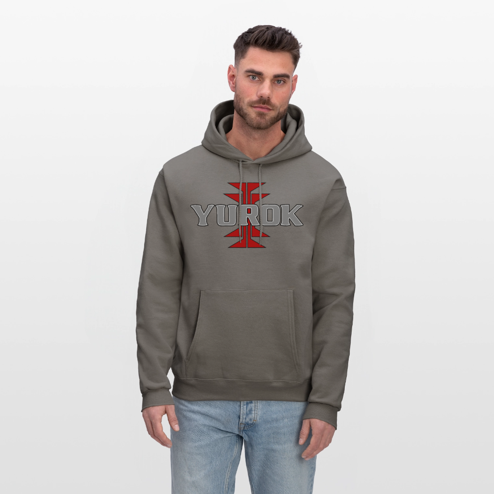 Yurok Frog Foot Men's Hoodie - asphalt gray