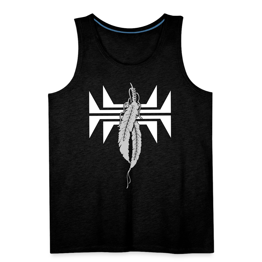 Frog Feathers Men’s Premium Tank - charcoal grey