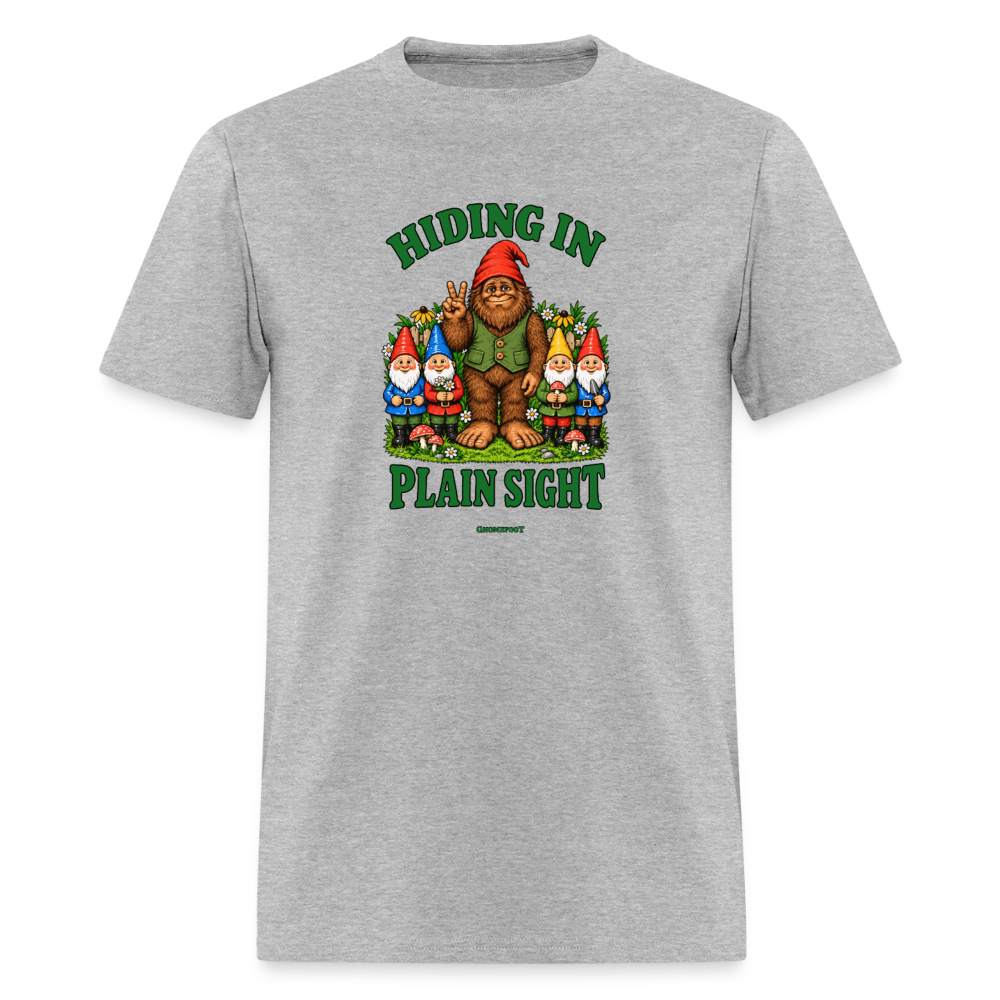 Hiding In Plain Sight Gnomefoot Men's T-Shirt - heather gray