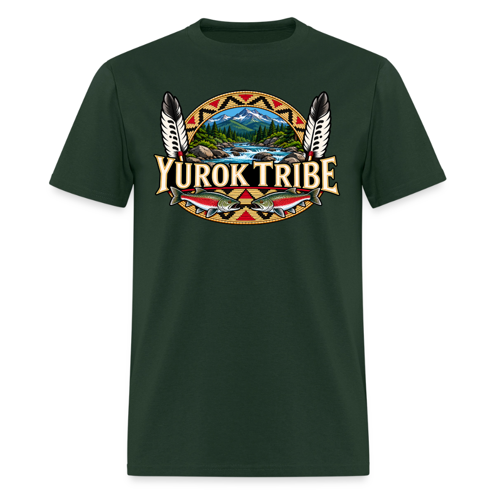 Yurok Tribe Salmon Men's T-Shirt - forest green
