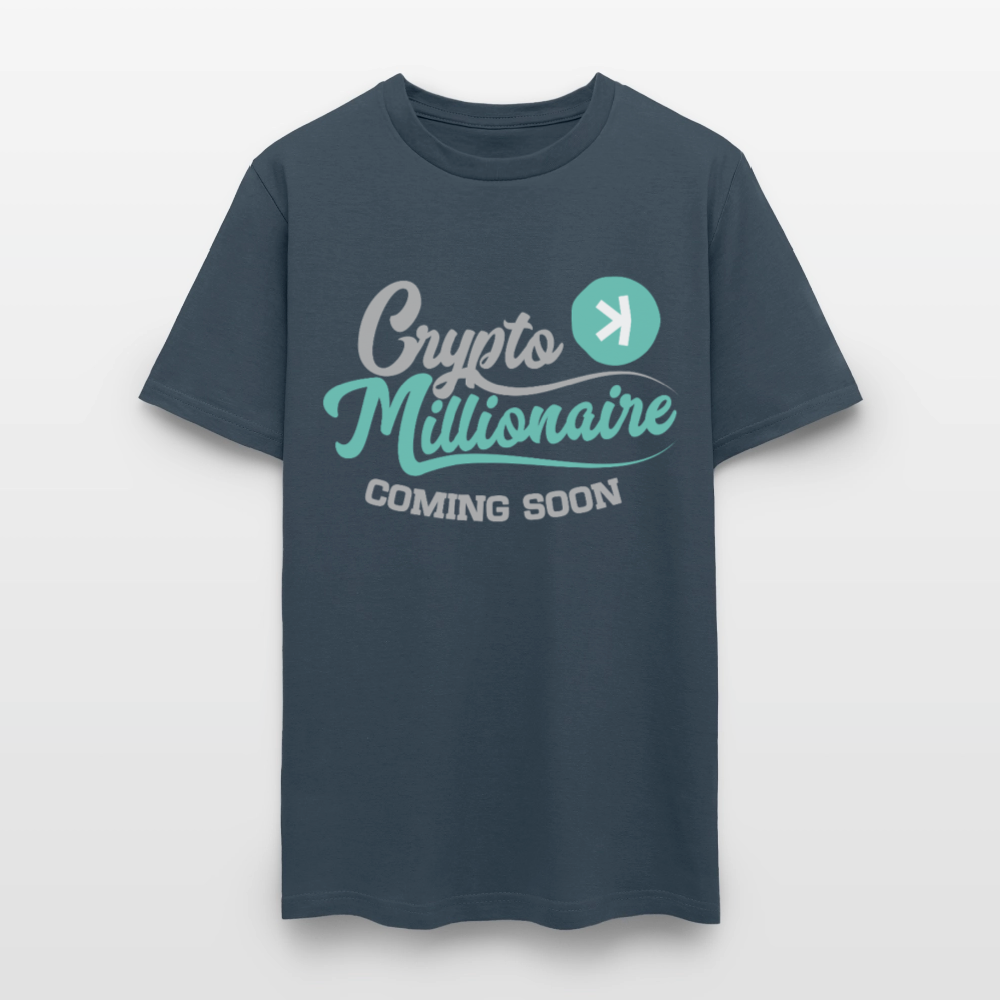 Crypto Millionaire Coming Soon Kaspa Logo -  blue dusk