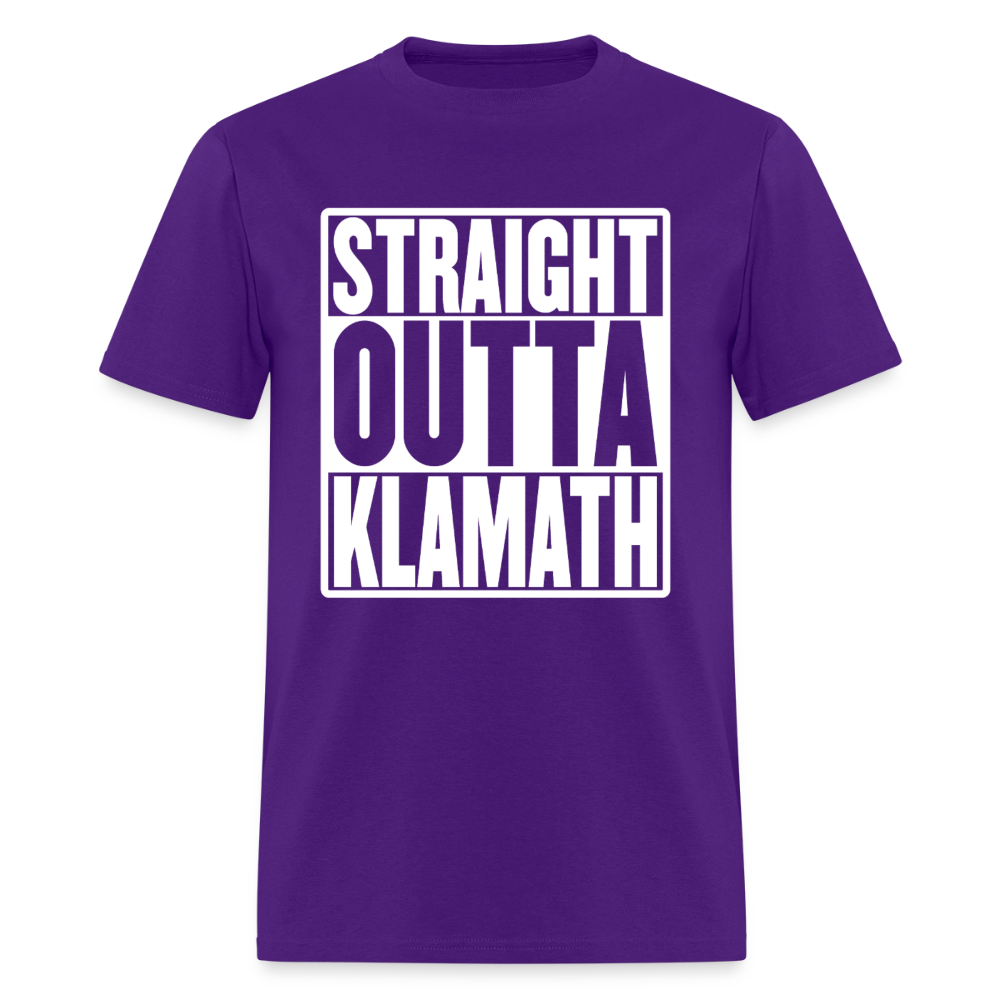 Straight Outta Klamath Men's T-Shirt - purple