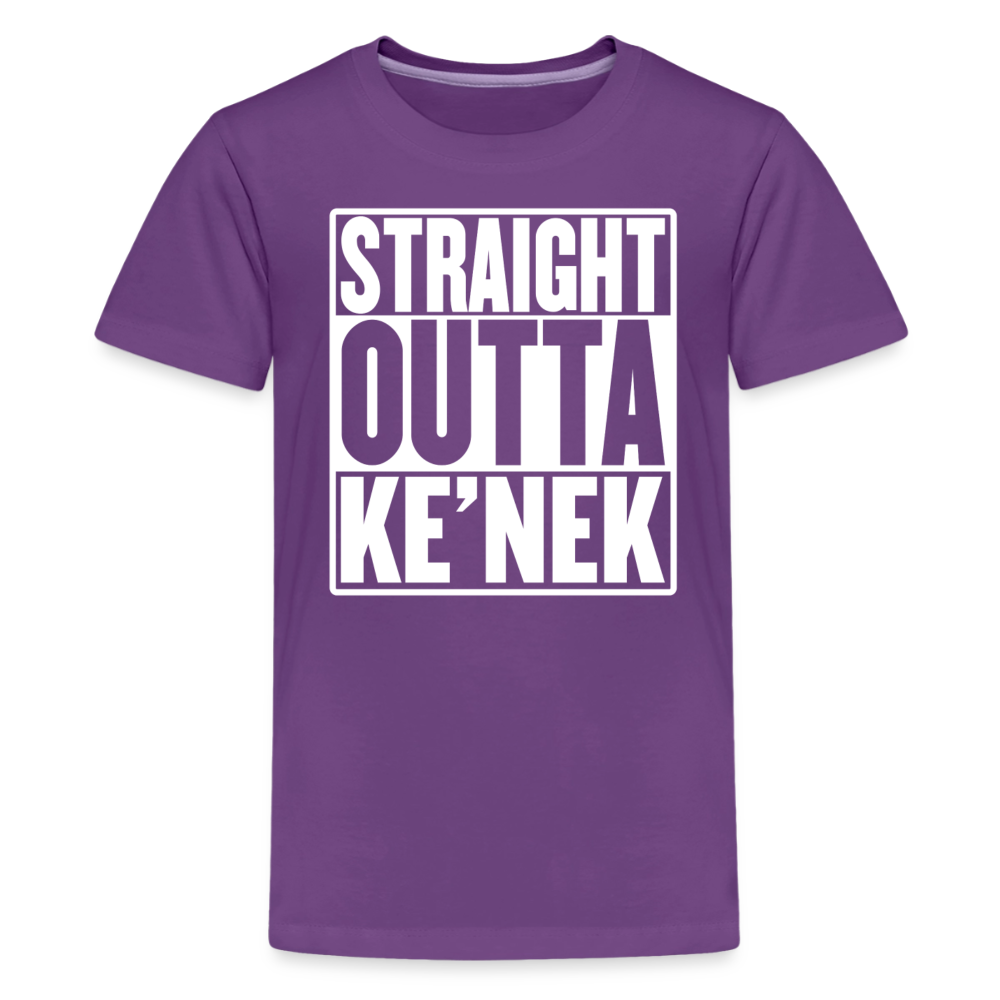 Straight Outta Ke’nek Kids' Premium T-Shirt - purple