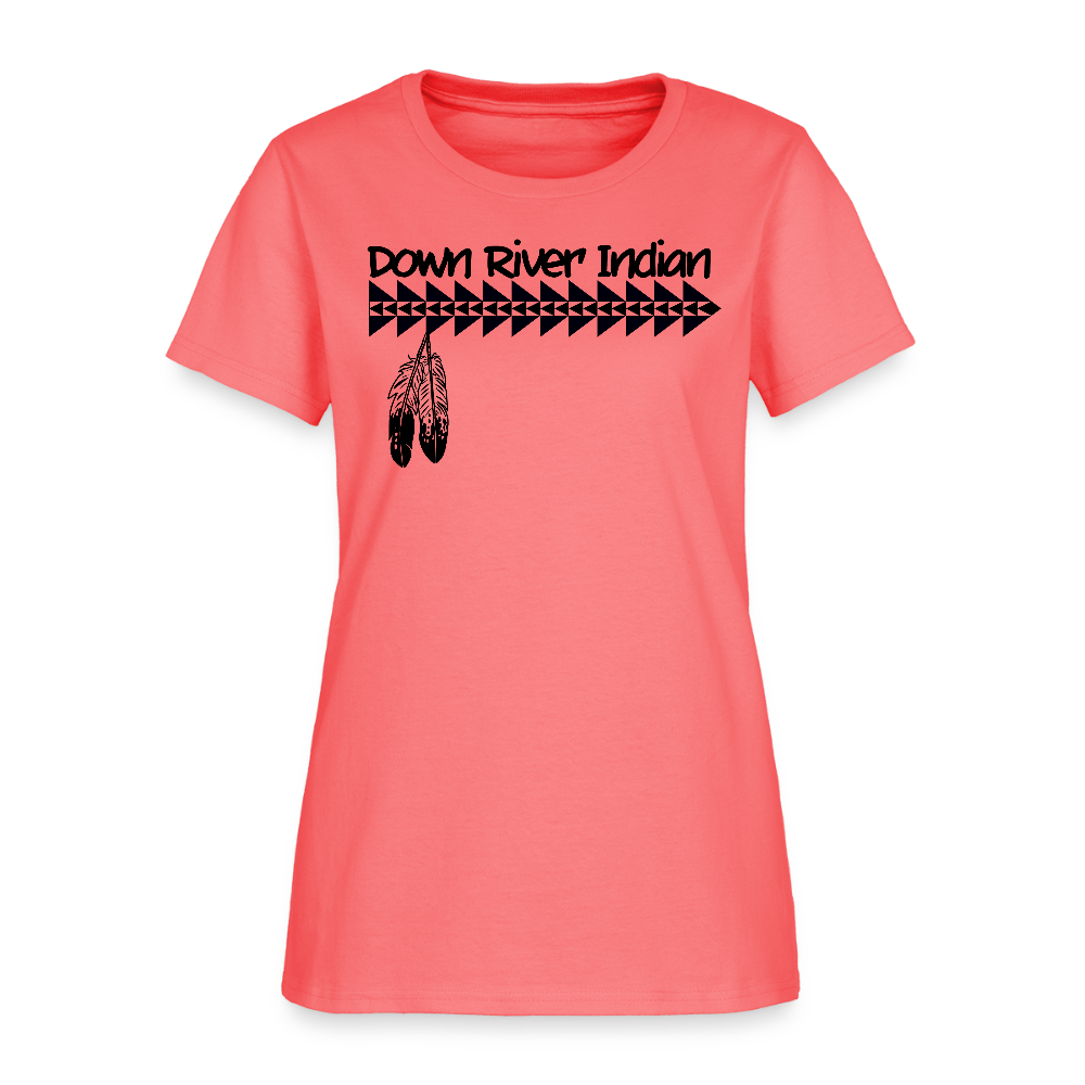 DRI Down River Indian Women's T-Shirt - coral