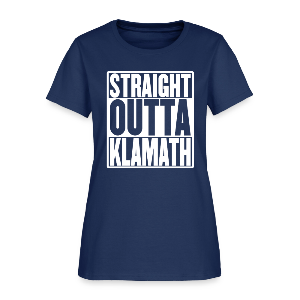 Straight Outta Klamath Women's T-Shirt -  blue dusk