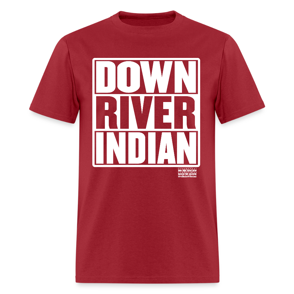 Down River Indian Tee - dark red