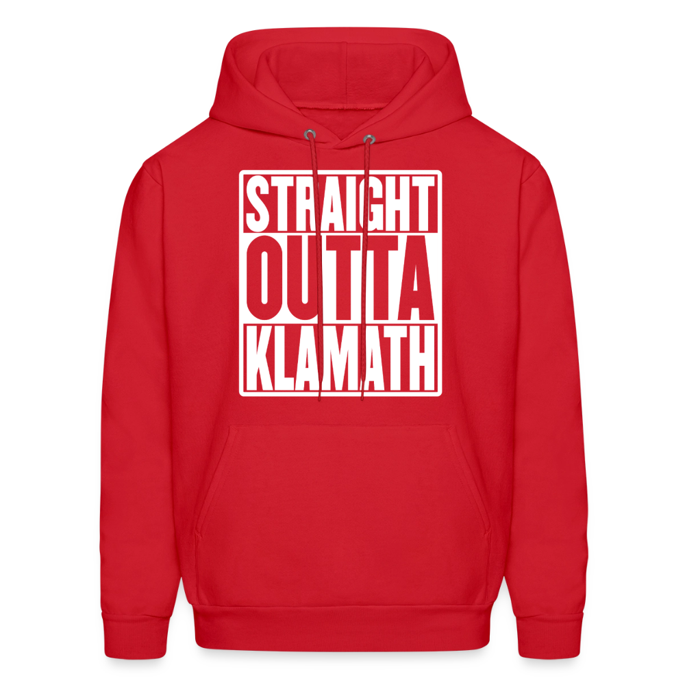 Straight Outta Klamath Men's Hoodie - red