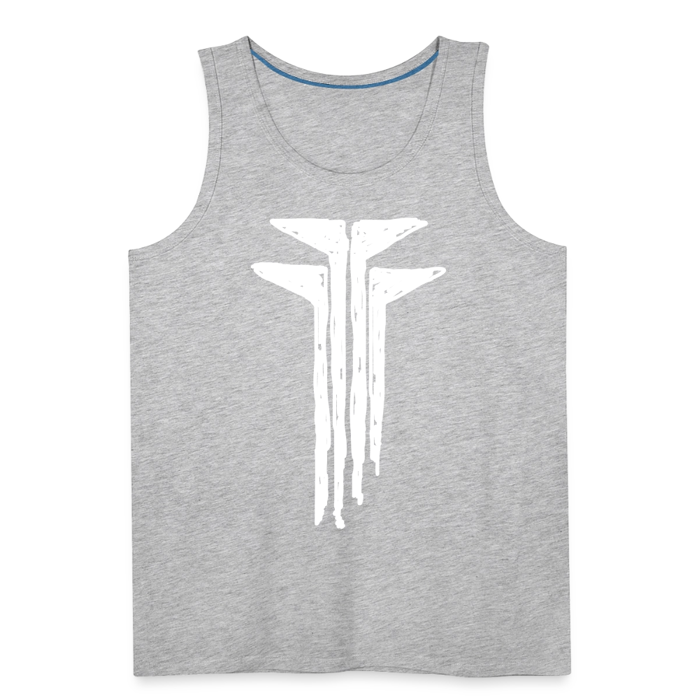 Frogs Scribble Men’s Premium Tank - heather gray