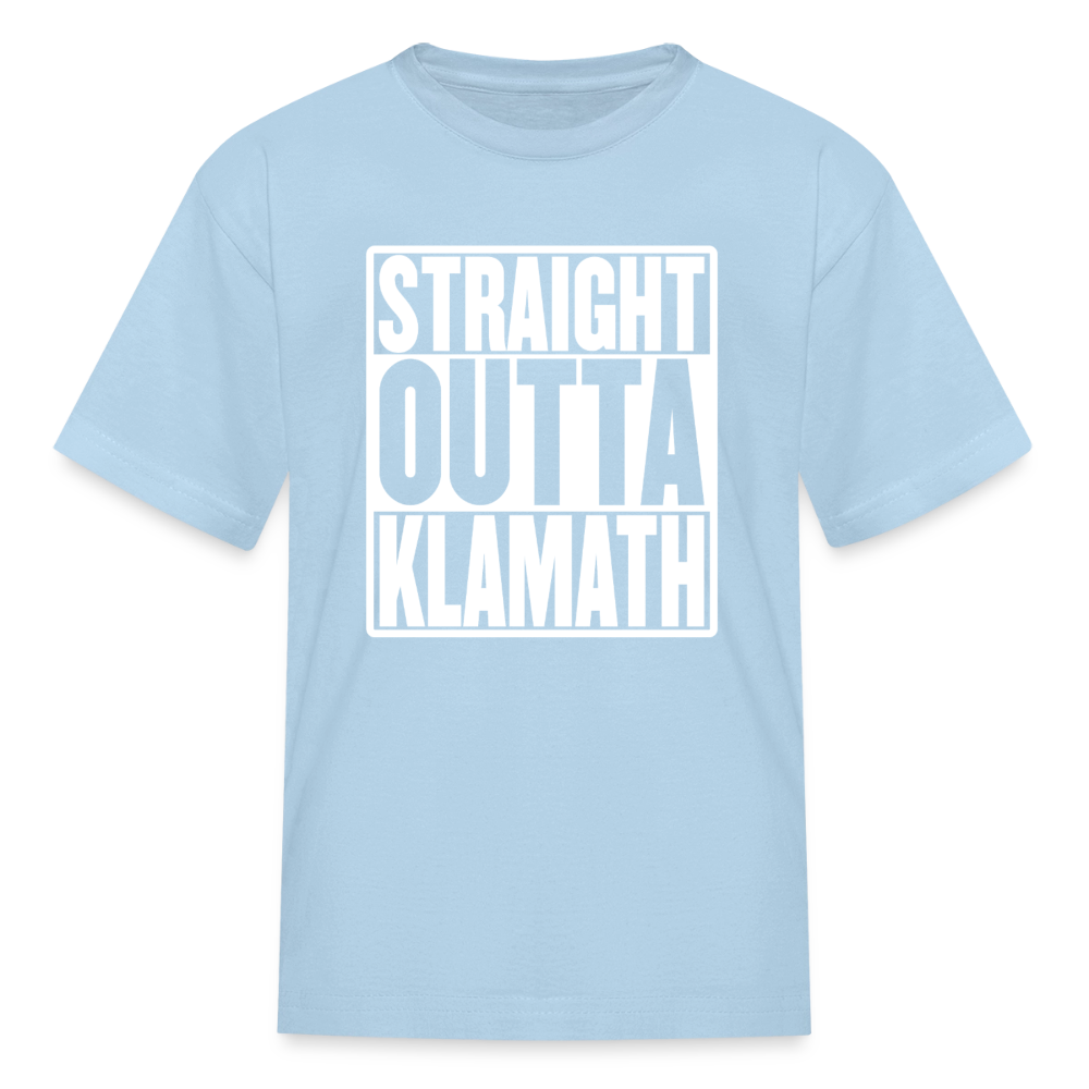 Straight Outta Klamath Kids' T-Shirt - powder blue
