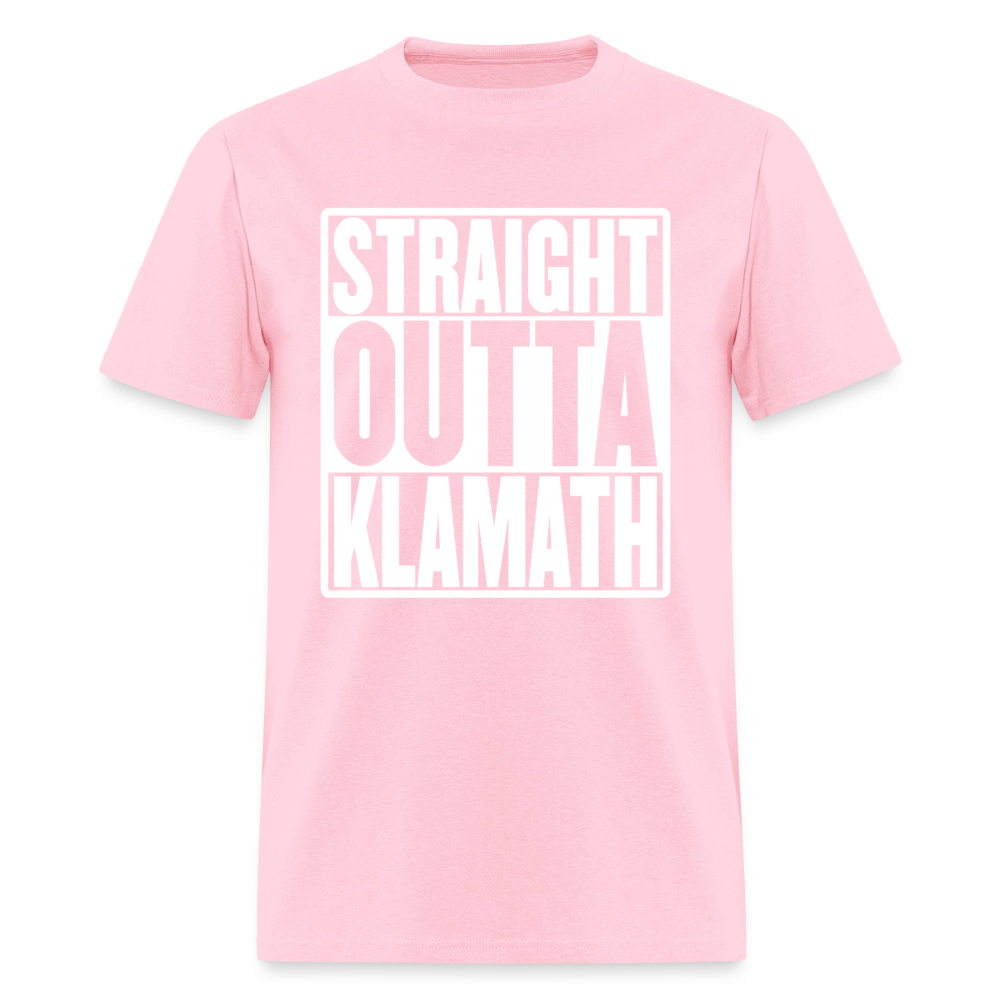 Straight Outta Klamath Men's T-Shirt - pink