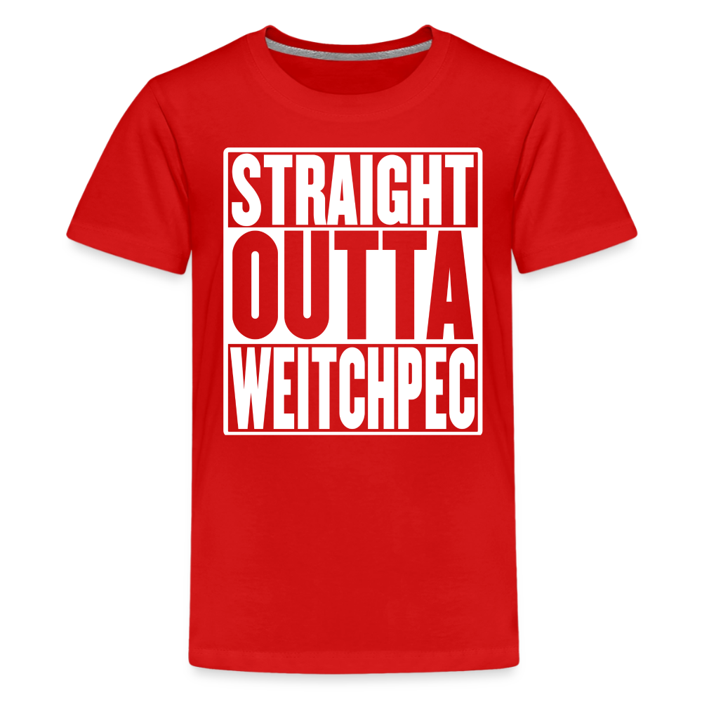 Straight Outta Weitchpec Kids' Premium T-Shirt - red