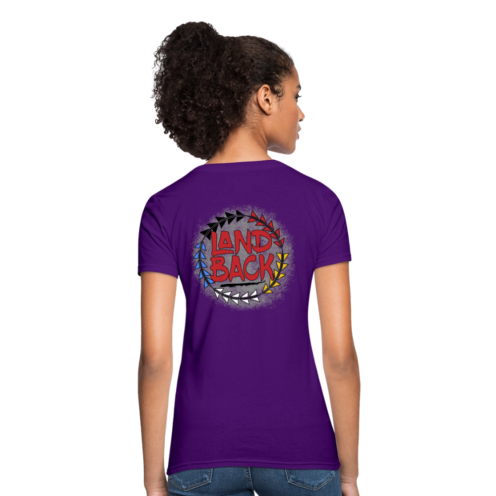 Land Back Women's T-Shirt - purple