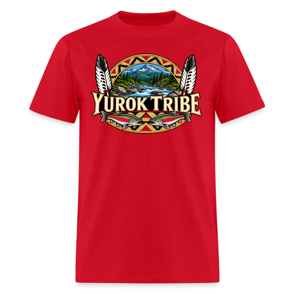 Yurok Tribe Salmon Men's T-Shirt - red