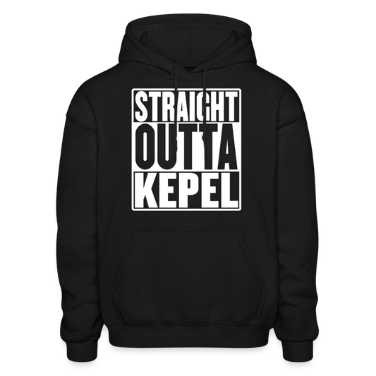 Straight Outta Kepel Heavy Blend Adult Hoodie - black