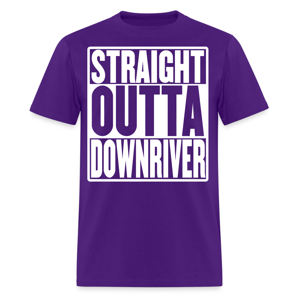 Straight Outta Downriver T-Shirt - purple