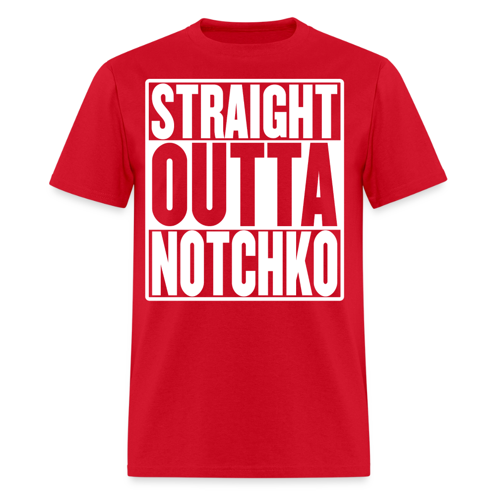 Straight Outta Notchko Men's T-Shirt - red